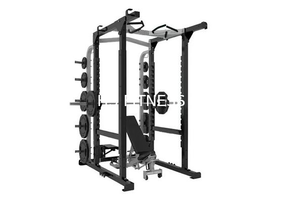 품질  Multi Station 360 Gym Equipment , Half Power Squat Rack Machine Commercial Bodybuilding 공장