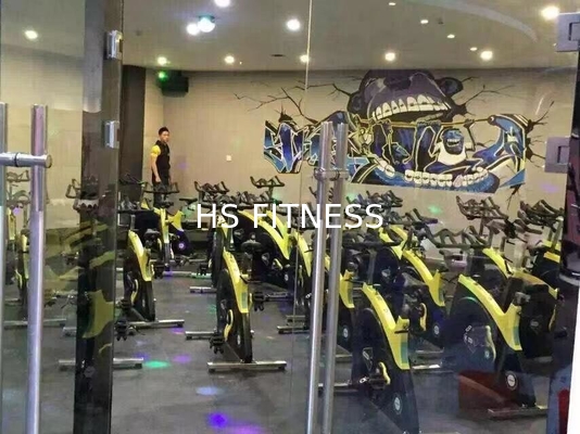 라이프 피트니스 상업적 회전 자전거 체육관 기계 전송 유형 수입된 벨트